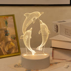 DelfínLuz — Lámpara 3D de Delfines USB