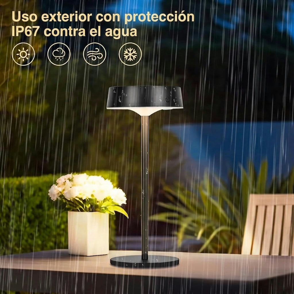 Lámpara de Mesa Solar Regulable