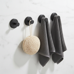 Ganchos de Baño con Ventosa — Set de 4 sin Taladrar