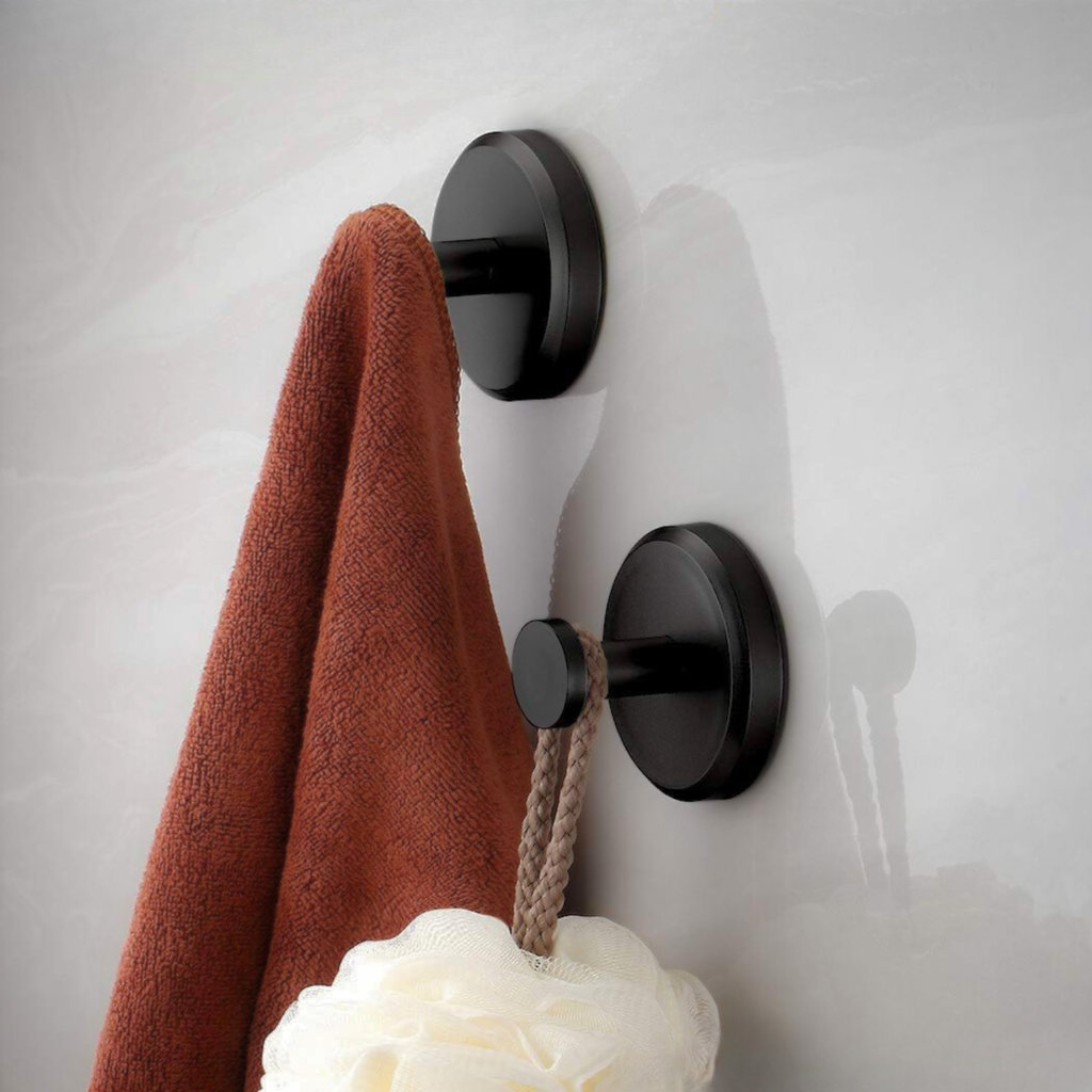 Ganchos de Baño con Ventosa — Set de 4 sin Taladrar