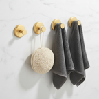 Ganchos de Baño con Ventosa — Set de 4 sin Taladrar
