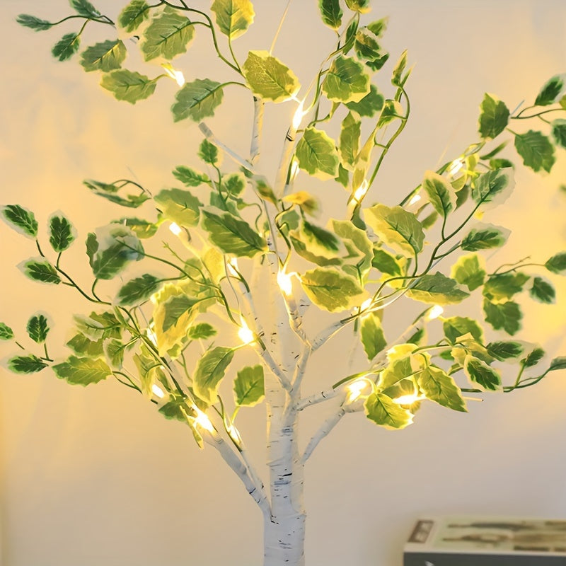 AbedulLuz — Árbol LED de Mesa con 24 Luces