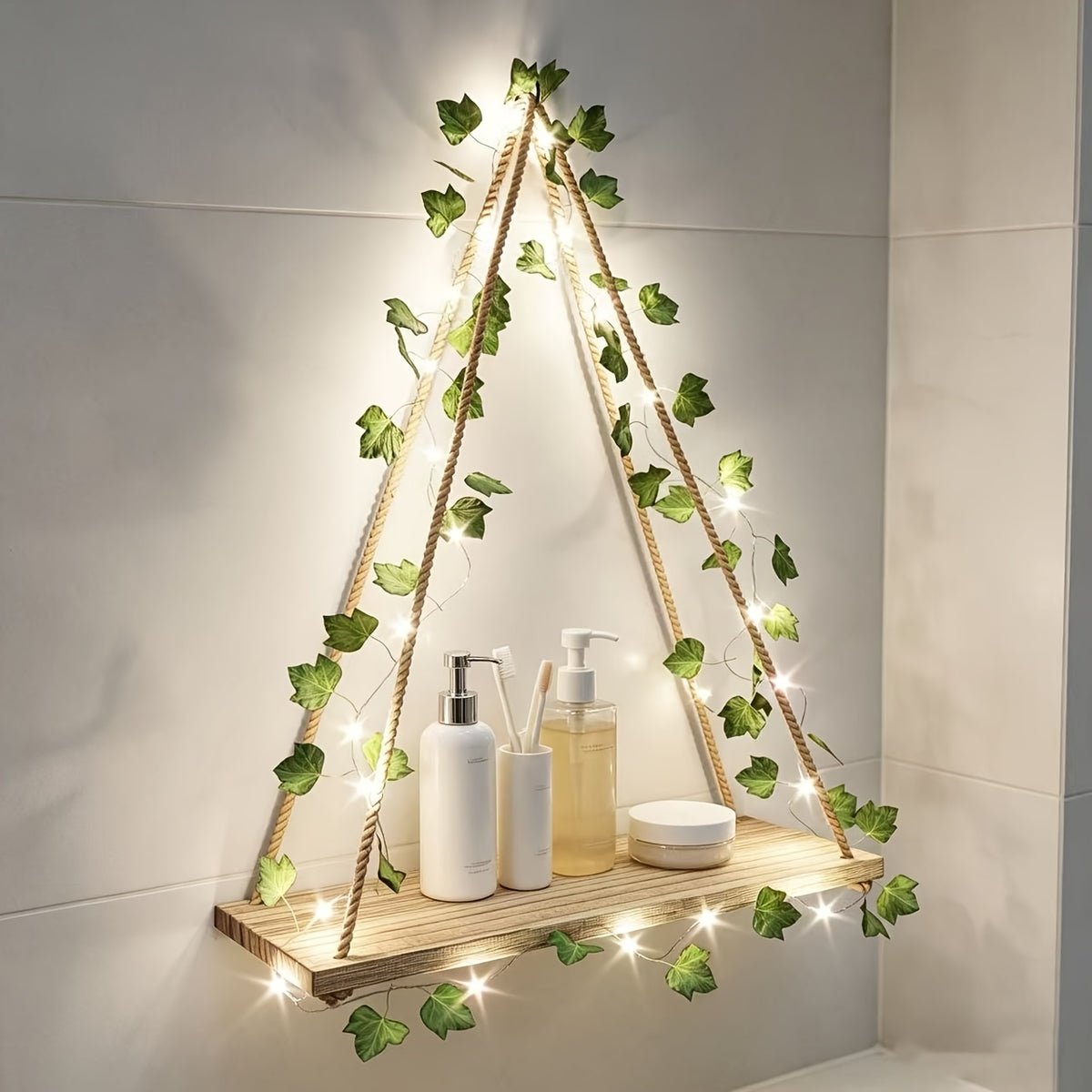 HiedraLuz — Set de 2 Estantes con LED