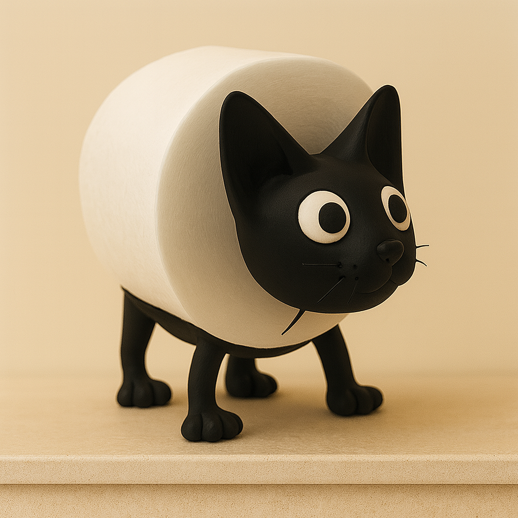 Soporte de papel higiénico de animales
