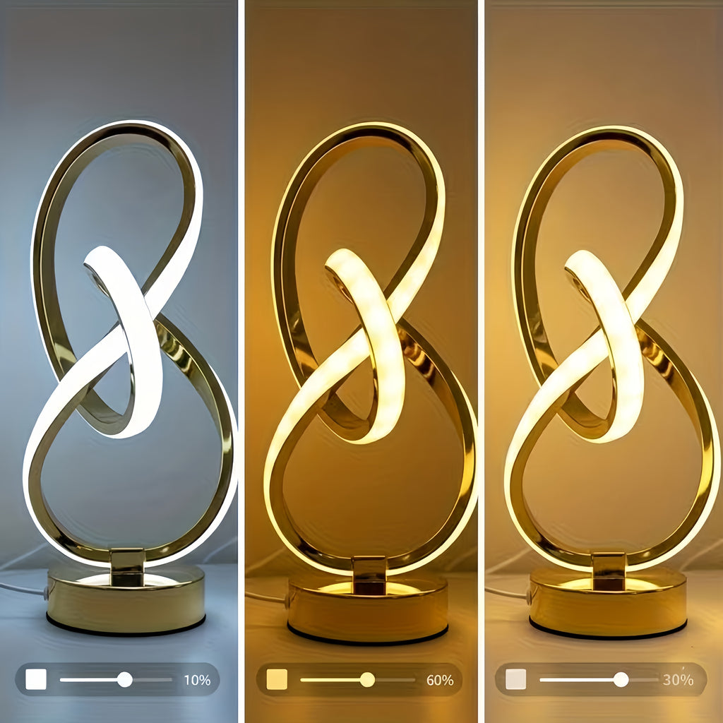 NudoLuz — Lámpara LED de Mesa en Espiral