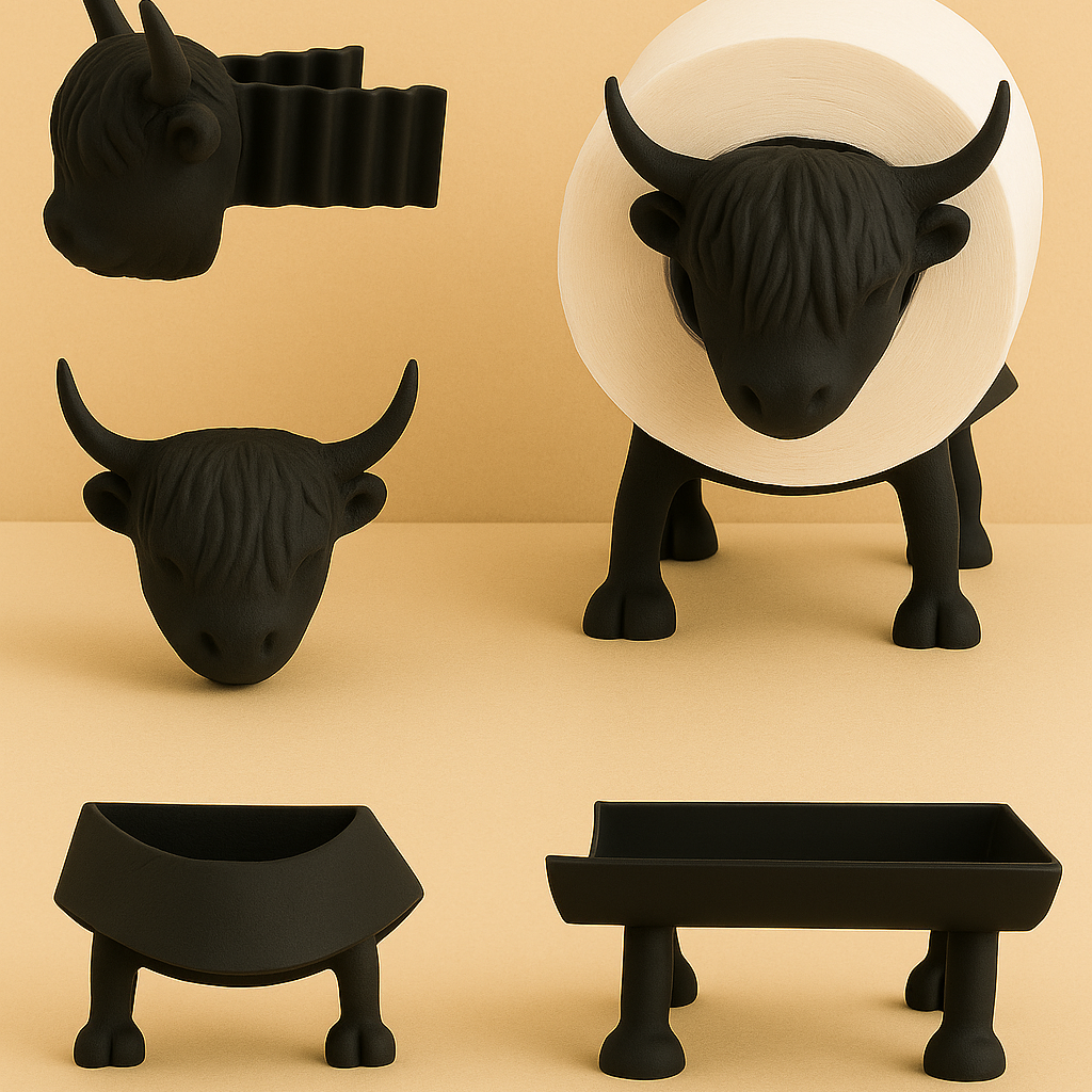 Soporte de papel higiénico de animales