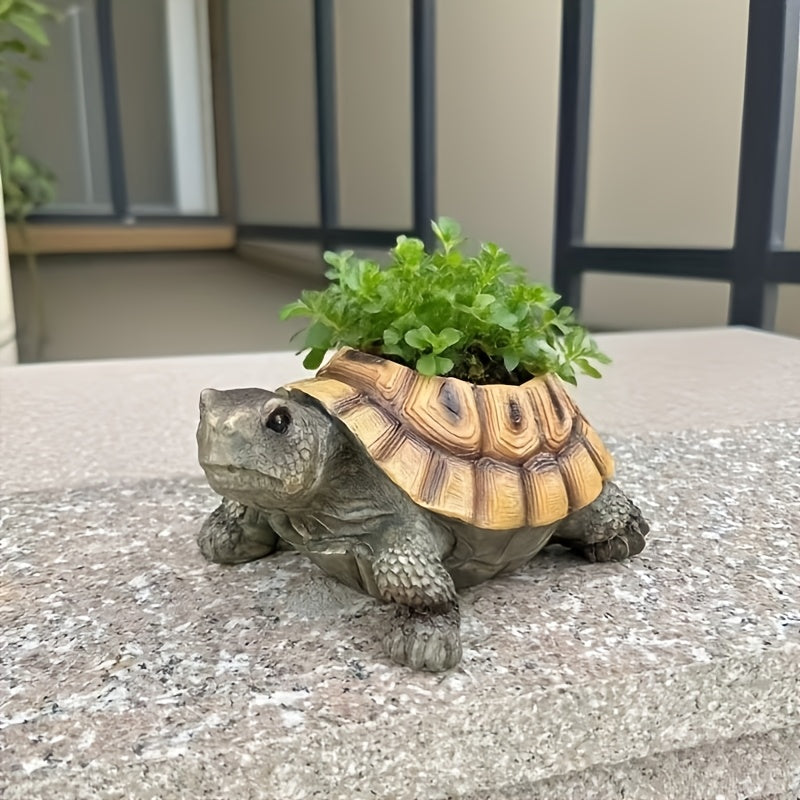 TortuVerde — Maceta Decorativa con Forma de Tortuga