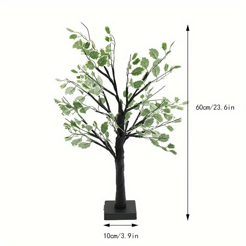 AbedulLuz — Árbol LED de Mesa con 24 Luces