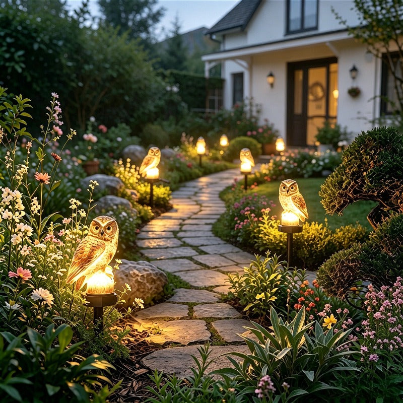 BúhoSolar — Set de 2 Luces LED de Jardín