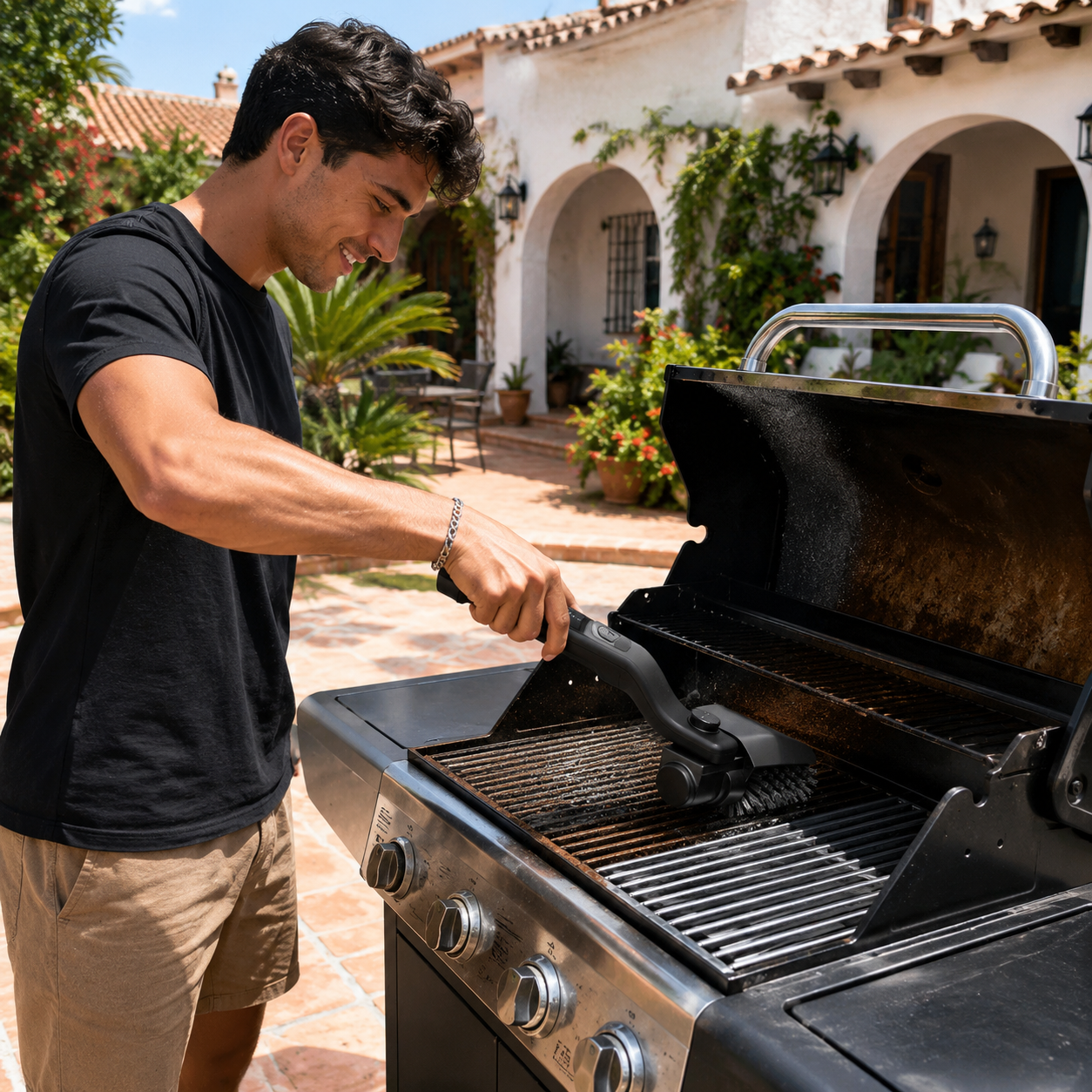 BrasaLimpia — Cepillo Eléctrico para Barbacoa