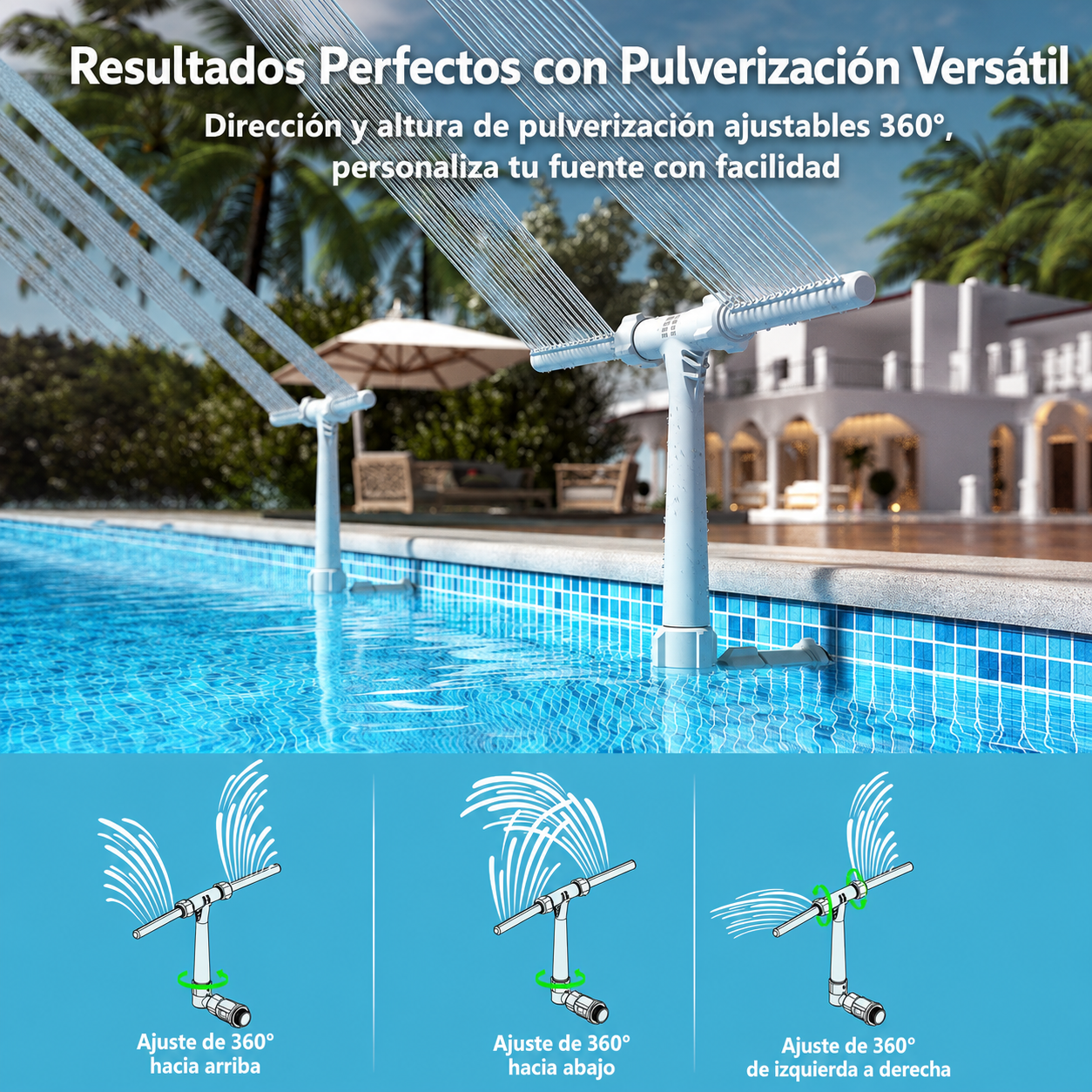 CascadaFresca – Fuente Refrescante para Piscina