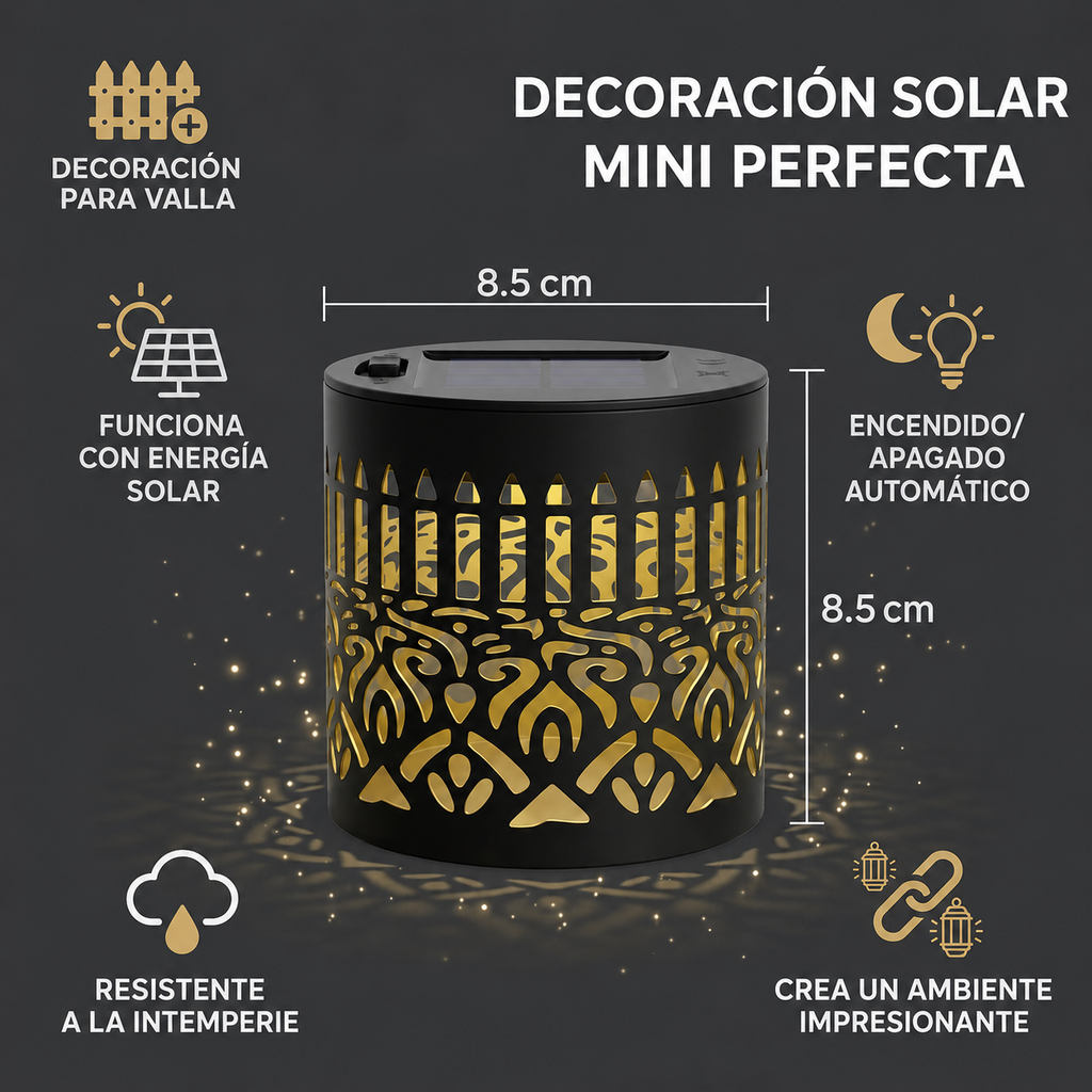 Lámpara Solar Mandala para Jardín | Oferta 2x1 — Llévate 2