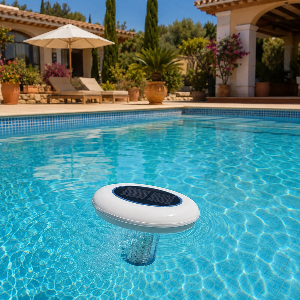 Ionizador Solar para Piscina — Agua Cristalina sin Química