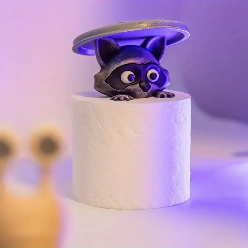 Mapache Divertido | La divertida decoración para el baño de invitados