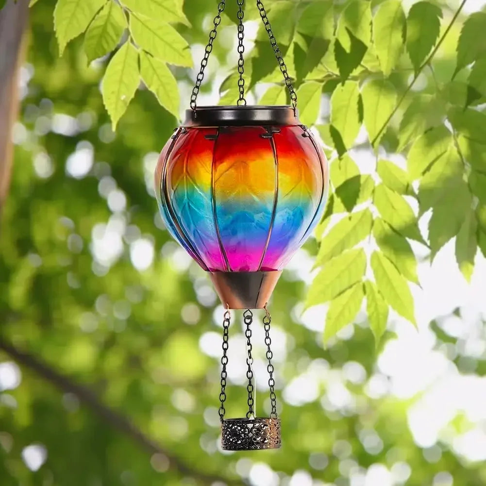 Decoración de Jardín Colorida Lámpara