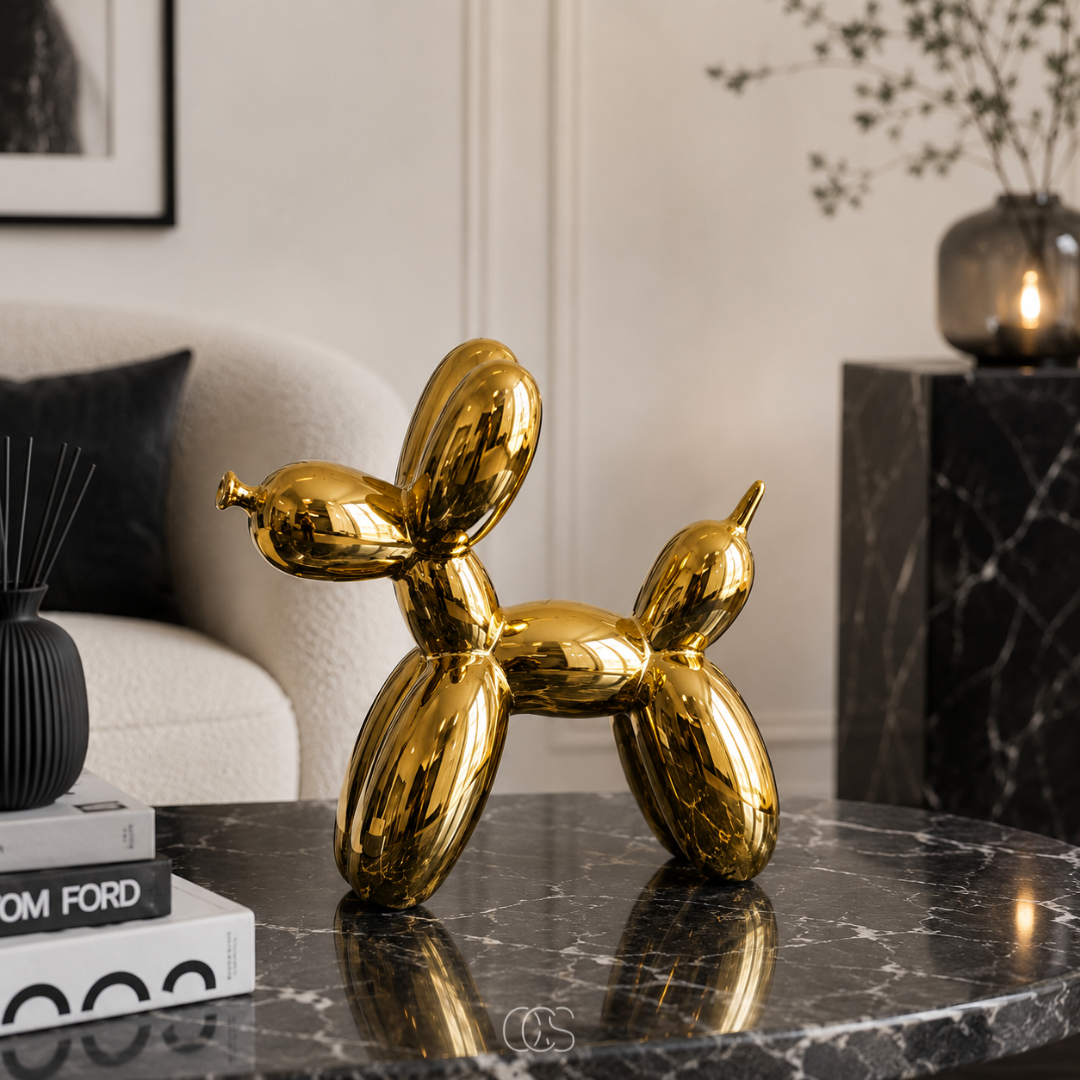 PerroGlobo — Escultura Decorativa de Cerámica