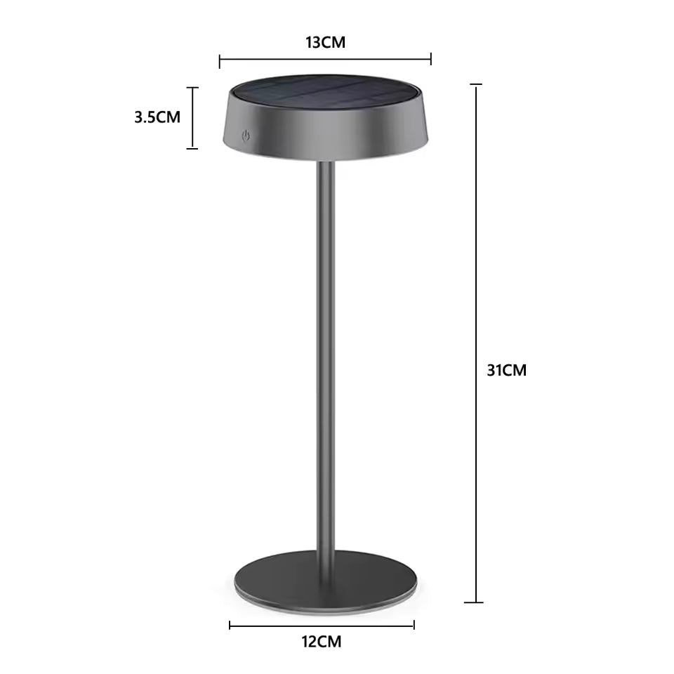 Lámpara de Mesa Solar Regulable