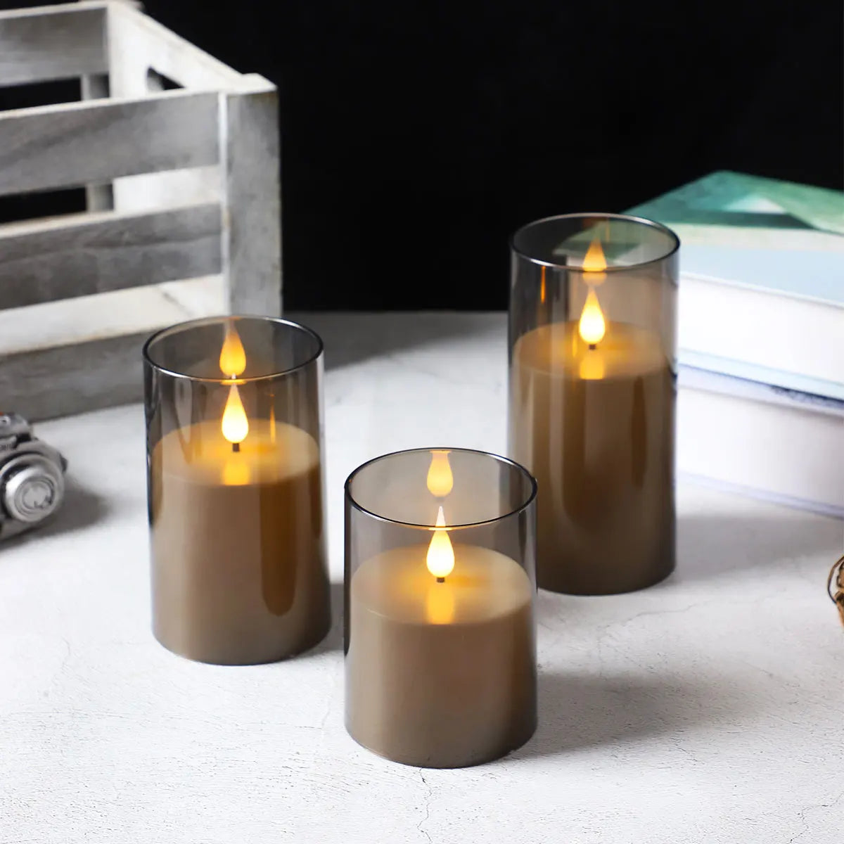 VelaLuz — Set de 3 Velas LED con Mando