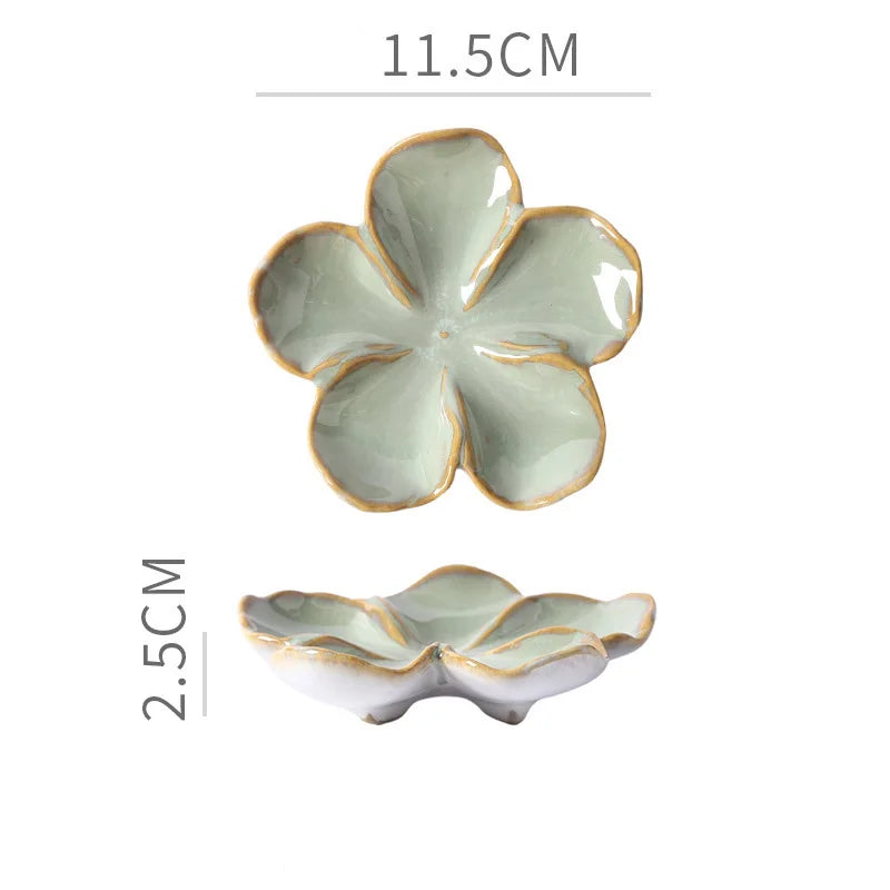 Platillo de Cerámica Retro Flor