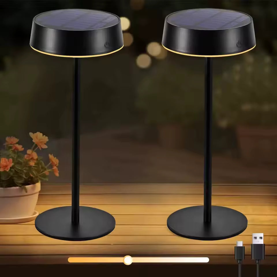 Lámpara de Mesa Solar Regulable