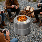 Chimenea Solana — Hoguera de Acero Inoxidable sin Humo