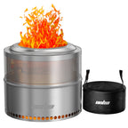 Chimenea Solana — Hoguera de Acero Inoxidable sin Humo