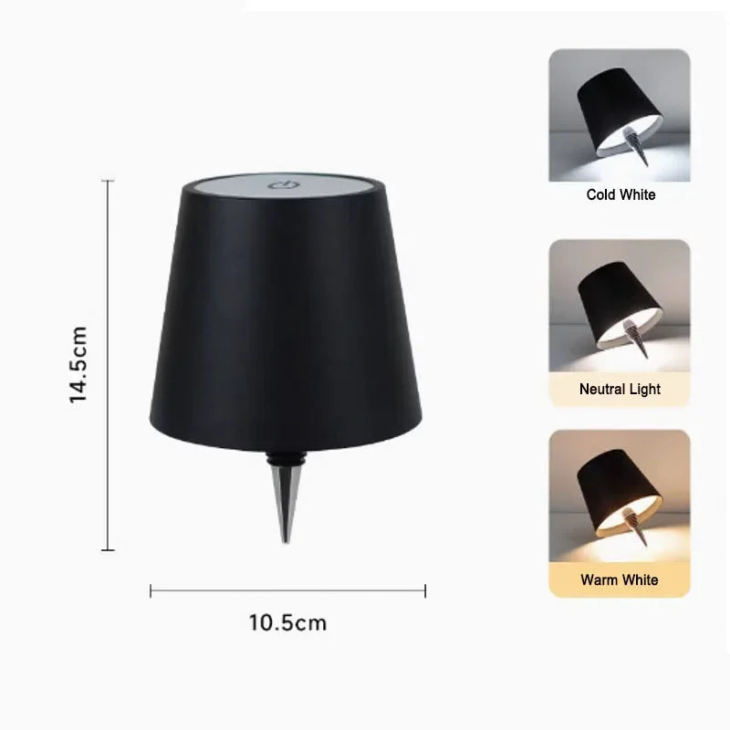 Lámpara de Botella Recargable — Luz de Mesa para Bares y Restaurantes