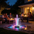 AquaSol — Fuente Flotante Solar con LED