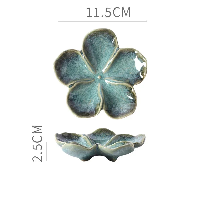 Platillo de Cerámica Retro Flor