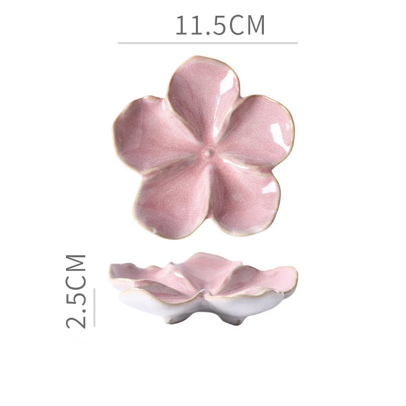 Platillo de Cerámica Retro Flor