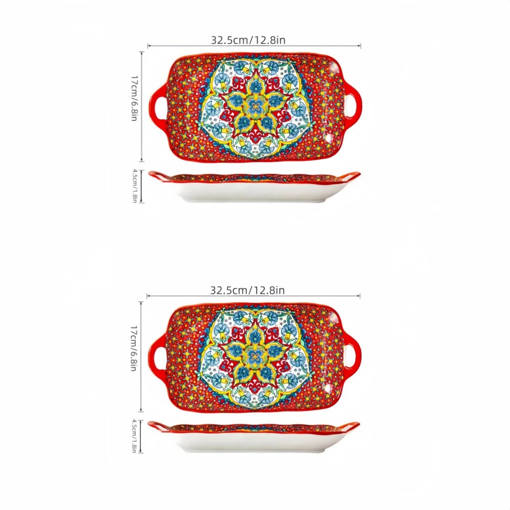 Fuente de Cerámica Pez Bohemia 1-2 Piezas