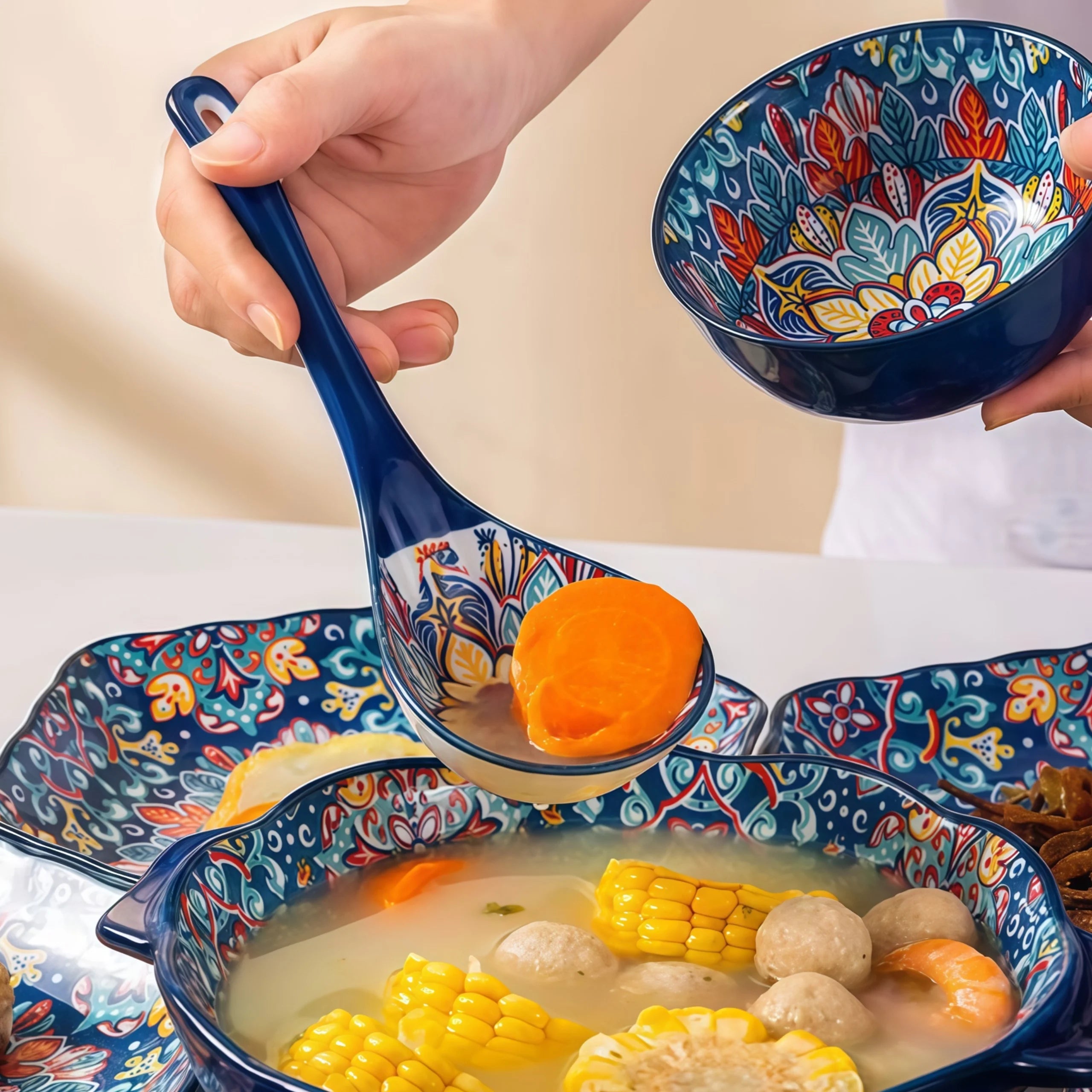 Set de 2 Cucharas Cerámica Bohemias