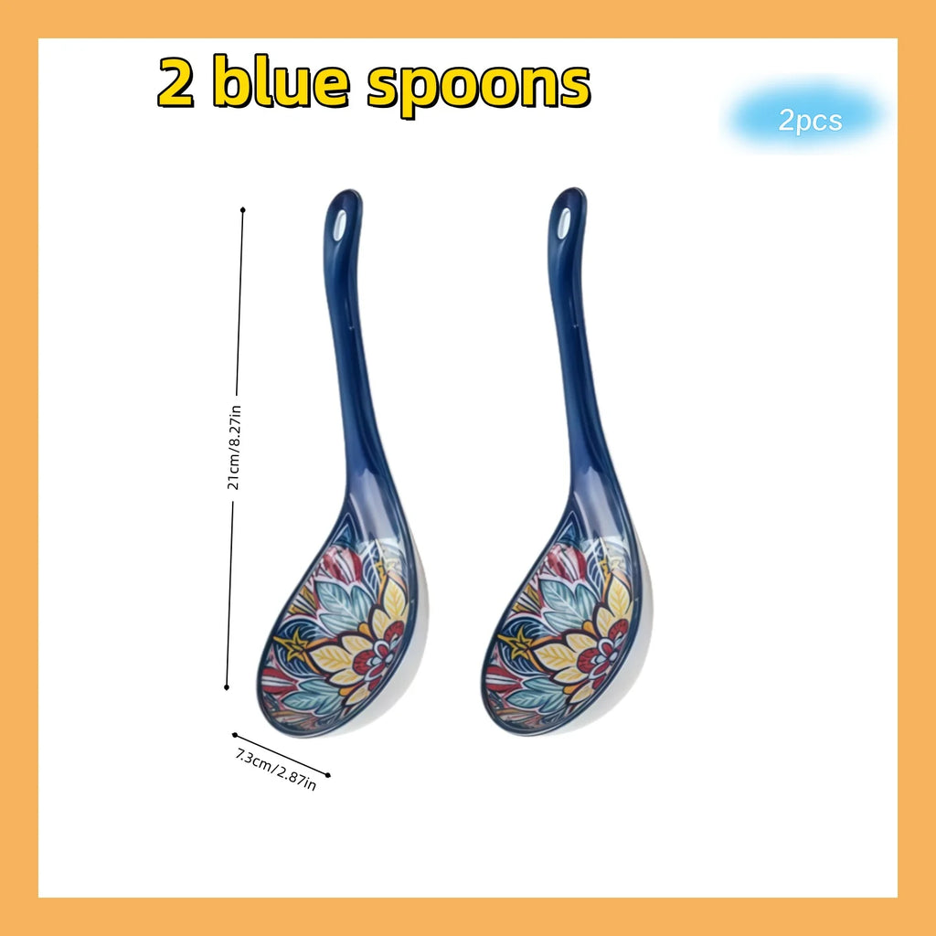 Set de 2 Cucharas Cerámica Bohemias