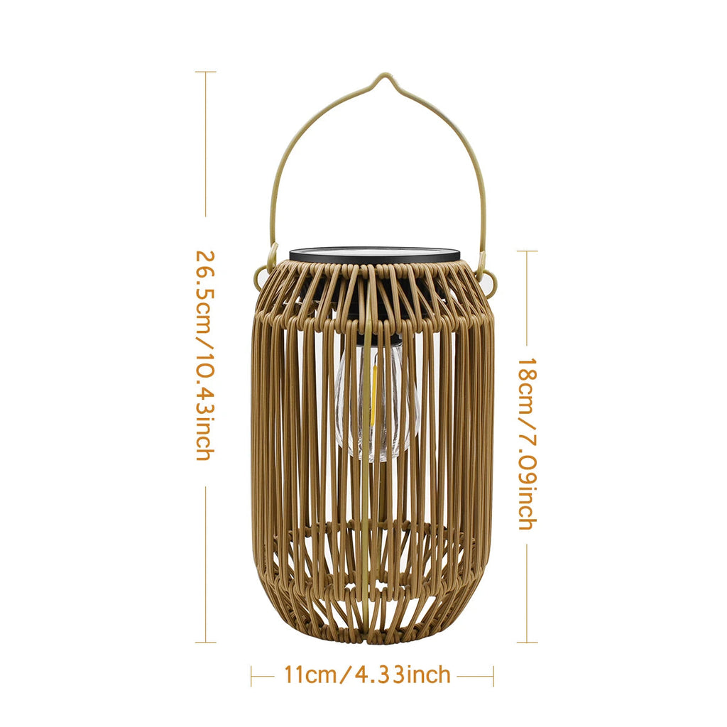 Farol Boho Solar — Luz Tejida para tu Jardín