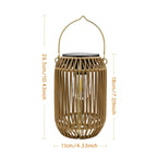 Farol Boho Solar — Luz Tejida para tu Jardín