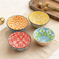 Set de 4 Boles de Cerámica Bohemios