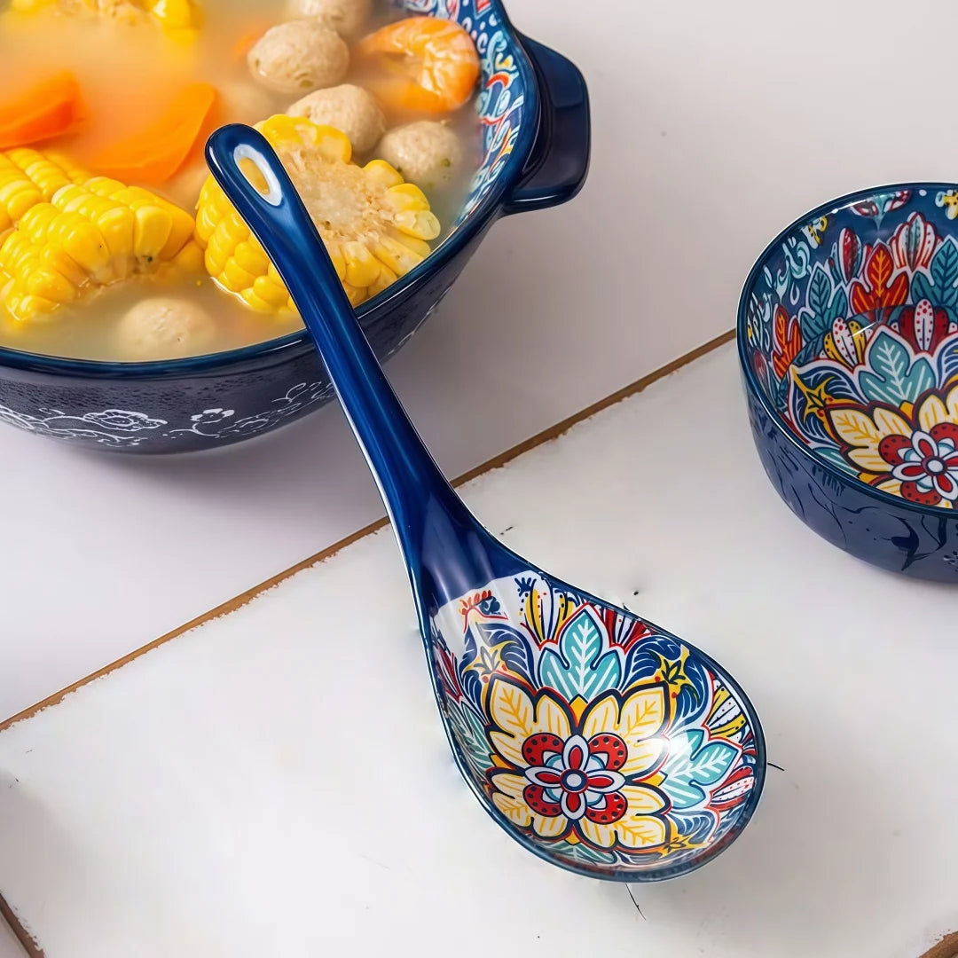 Set de 2 Cucharas Cerámica Bohemias