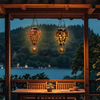 Farol Globo Aerostático Solar — Luz para tu Jardín