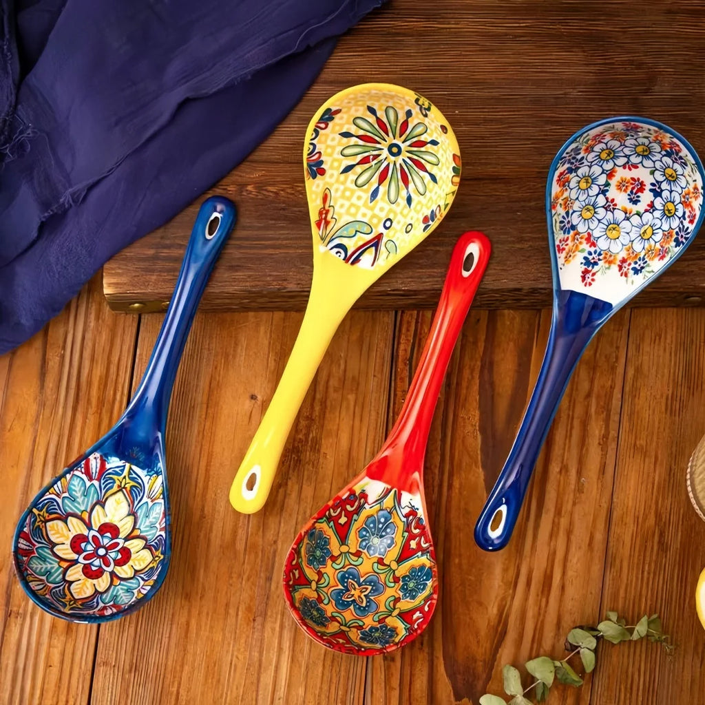 Set de 2 Cucharas Cerámica Bohemias