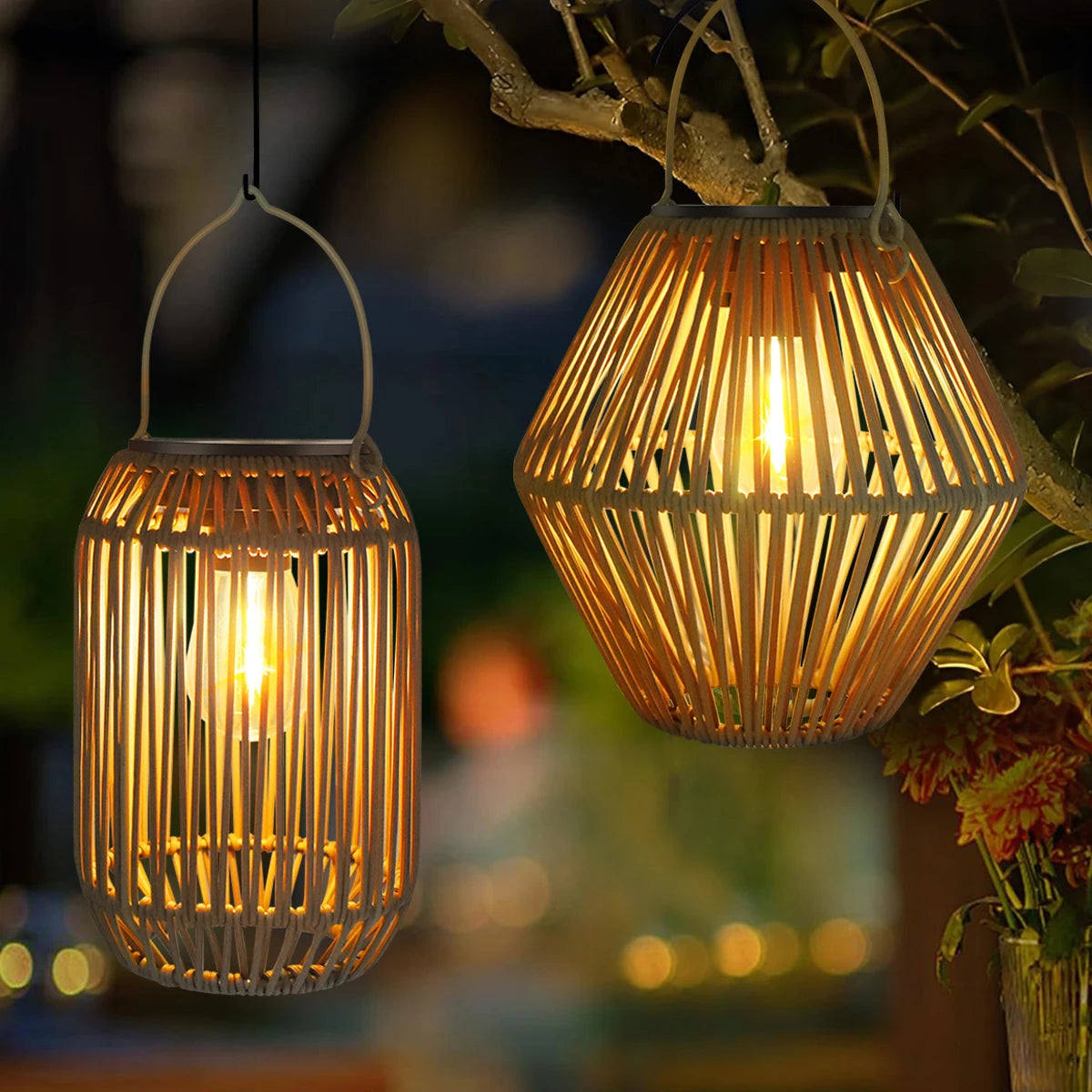 Farol Boho Solar — Luz Tejida para tu Jardín
