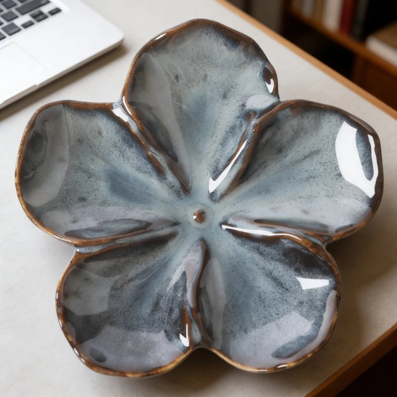 Platillo de Cerámica Retro Flor