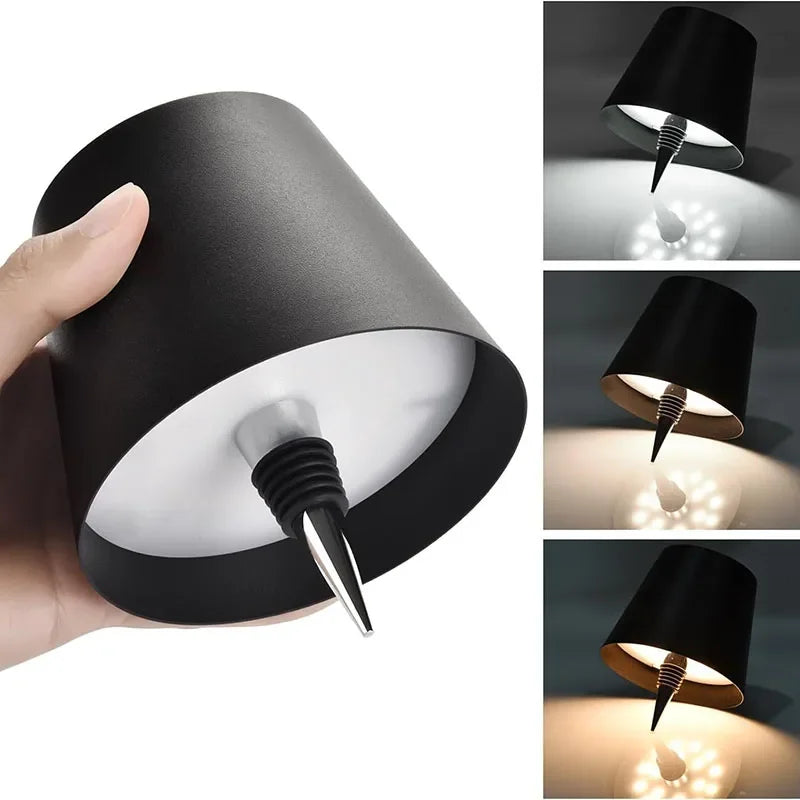 Lámpara de Botella Recargable — Luz de Mesa para Bares y Restaurantes