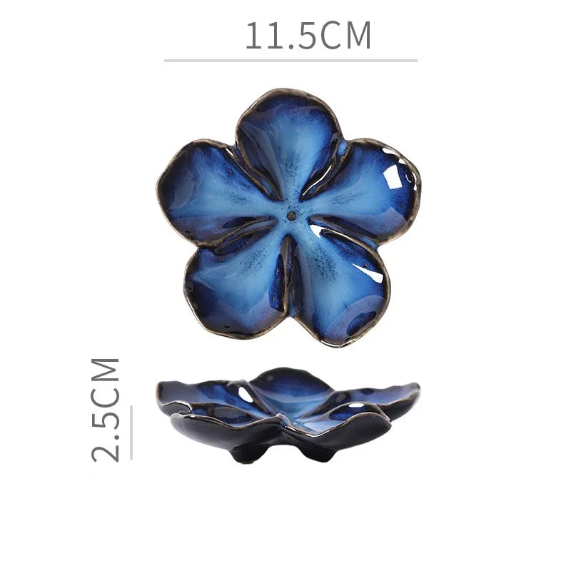 Platillo de Cerámica Retro Flor