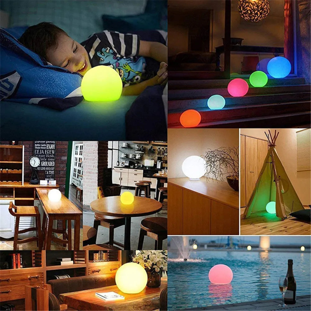 Bolas Solares Flotantes — Luz LED para Piscina y Jardín
