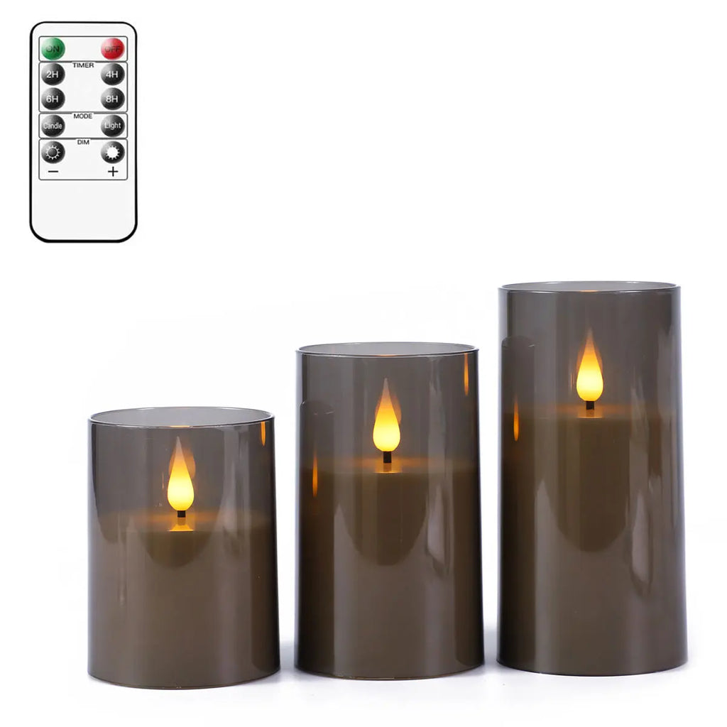 VelaLuz — Set de 3 Velas LED con Mando