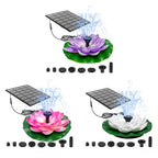 Fuente Solar de Loto Flotante