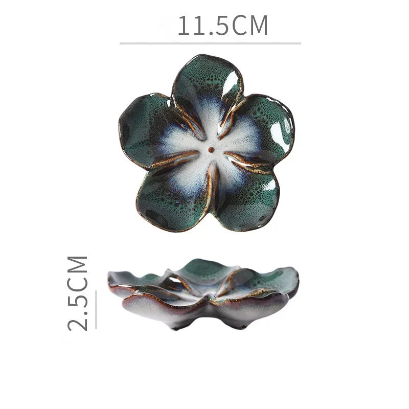 Platillo de Cerámica Retro Flor