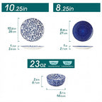 Vajilla Azul y Blanco – 12 a 36 Piezas