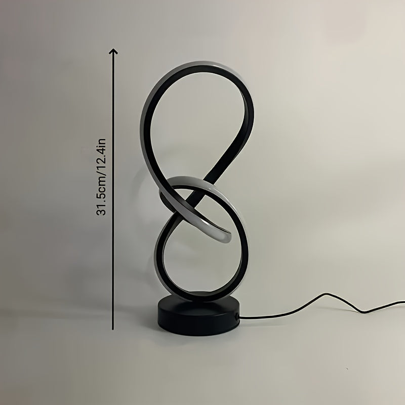 NudoLuz — Lámpara LED de Mesa en Espiral
