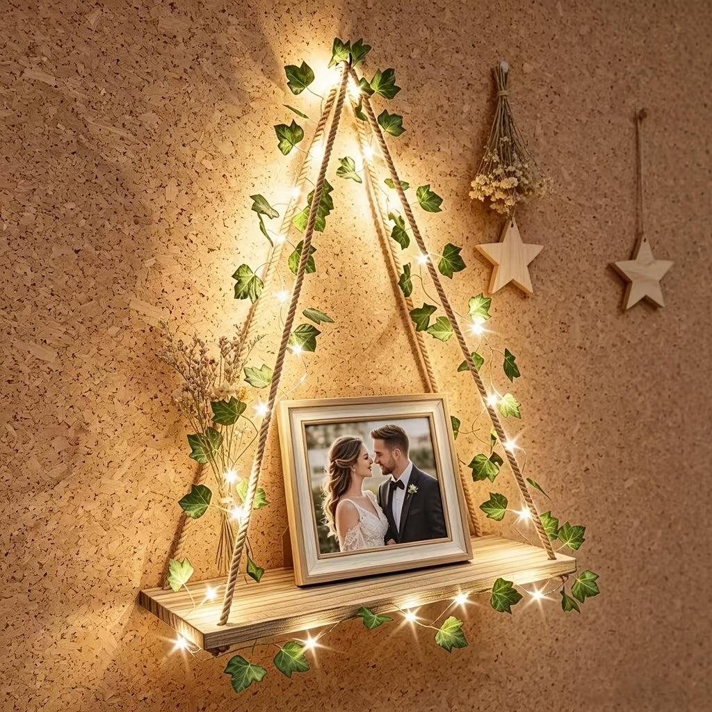 HiedraLuz — Set de 2 Estantes con LED